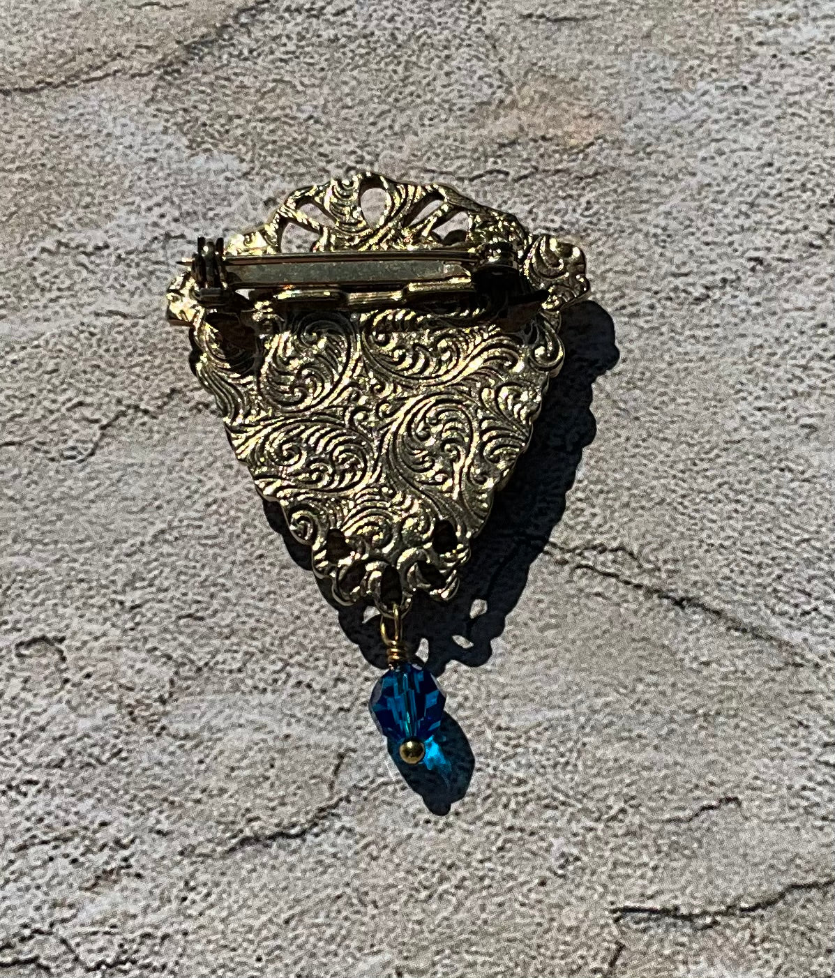 Capri Blue vintage watch movement pin