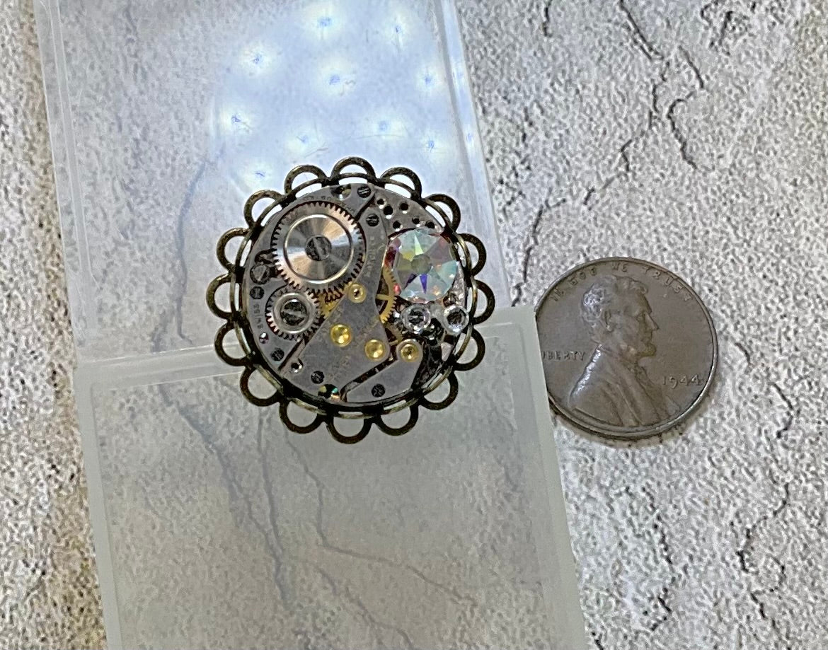 vintage watch movement ring