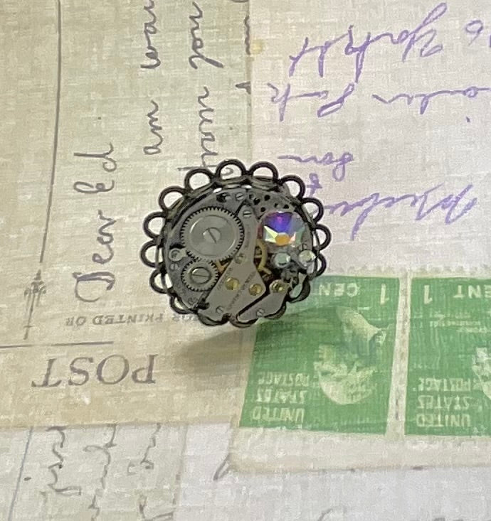 vintage watch movement ring