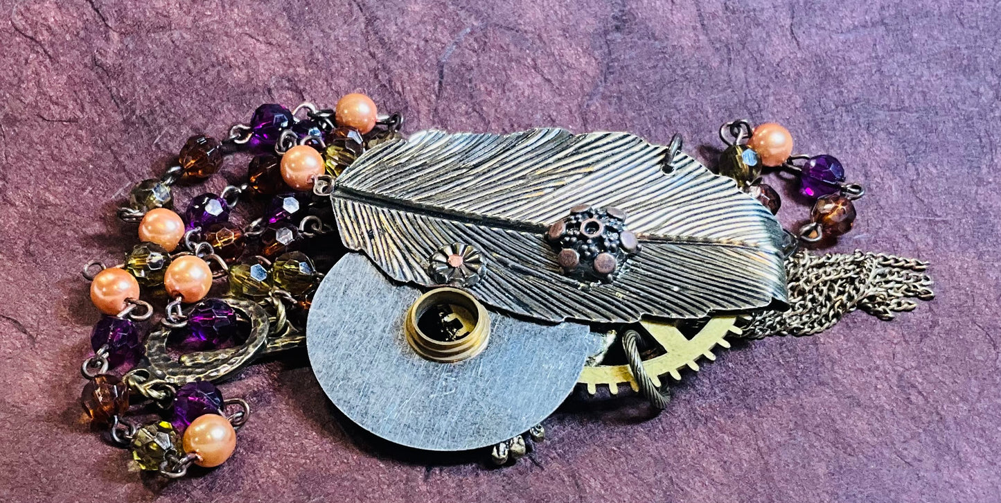 crystal frog statement necklace time frog