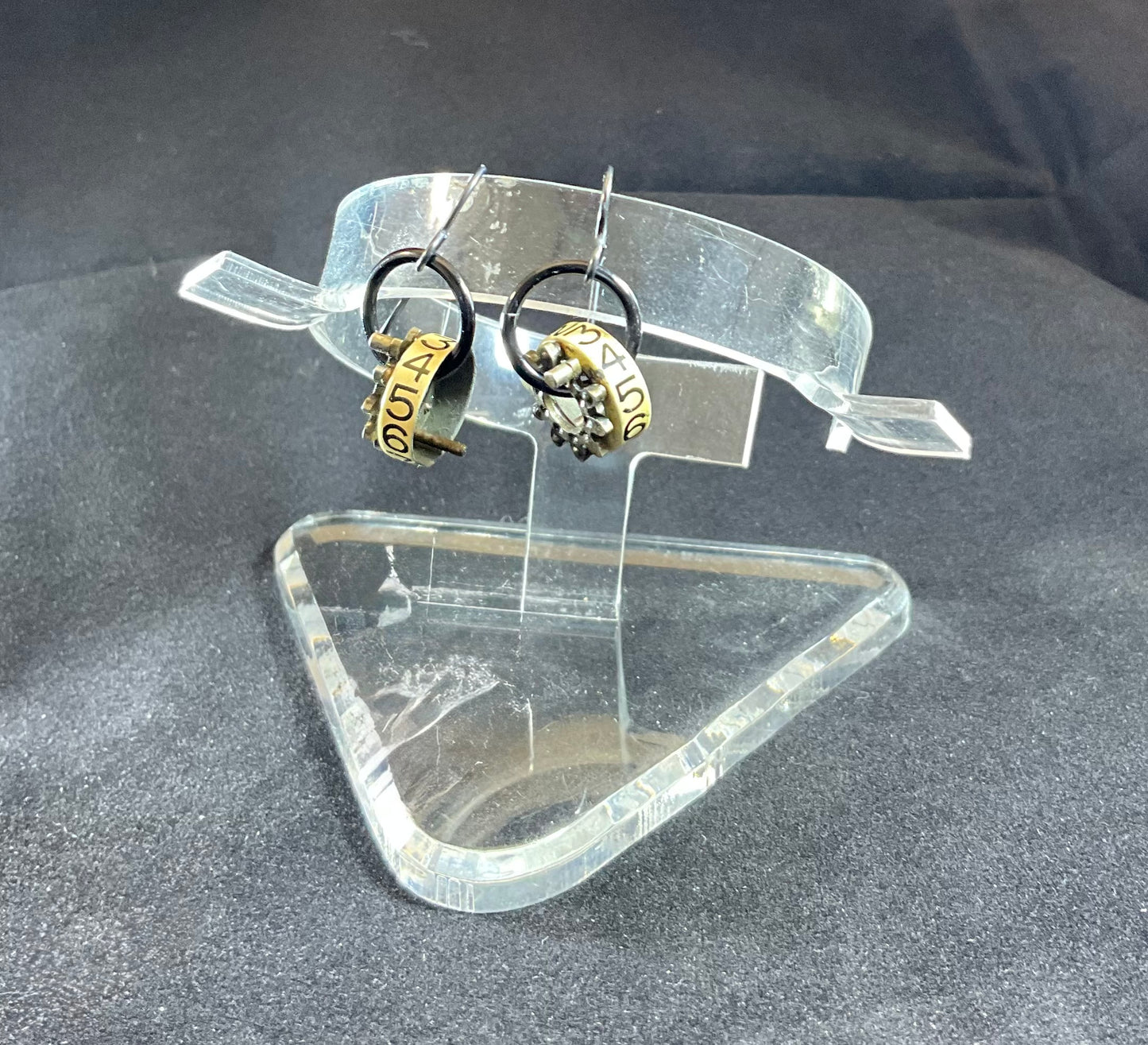 vintage adding machine earrings