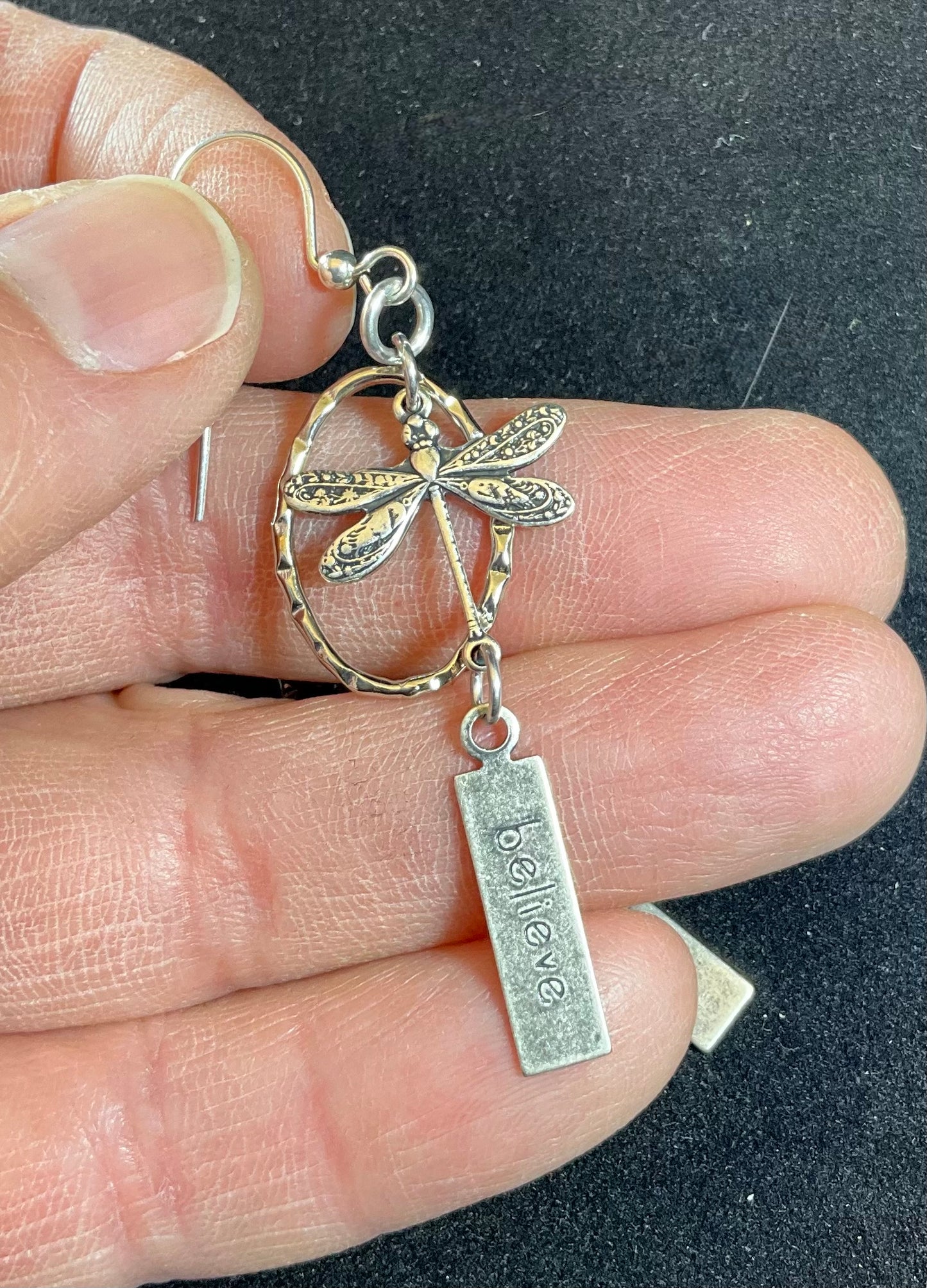 believe dragonfly earrings