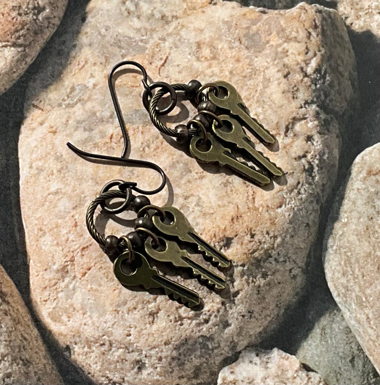 key chain earrings