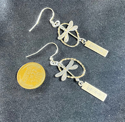 believe dragonfly earrings