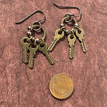 key chain earrings