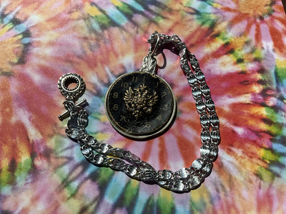 Antique Pocket Watch statement necklace