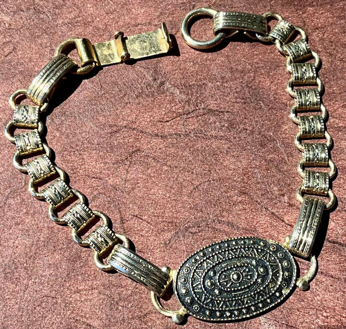 recycled jewelry metal links bracelet